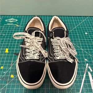 Sandy Liang x Vans Black suede sneakers 6.5w 5m